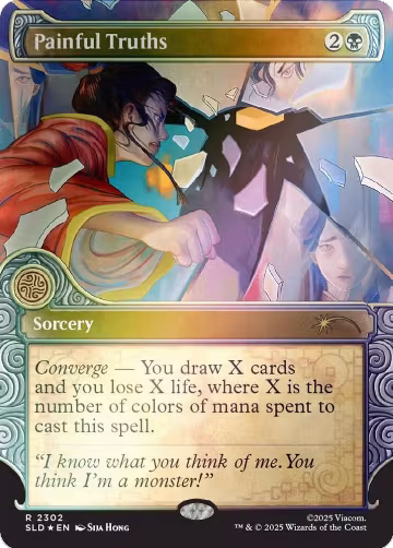 Painful Truths (Rainbow Foil) (2302), Secret Lair Drop Series — Magic card price