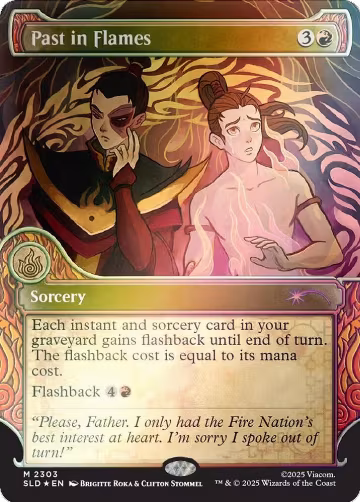 Past in Flames (Rainbow Foil) (2303), Secret Lair Drop Series — Magic card price