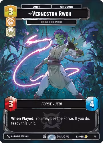 Vernestra Rwoh - Precocious Knight (48) (48), Sector and Regional Promos: Season 1 — Star Wars card price