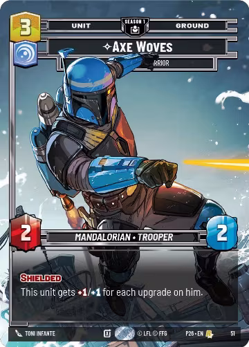 Axe Woves - Accomplished Warrior (51) (51), Sector and Regional Promos: Season 1 — Star Wars card price