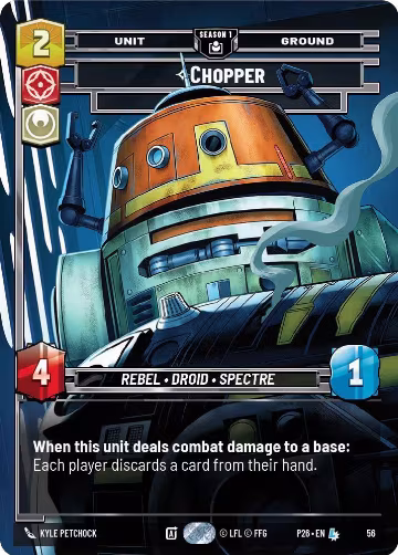 Chopper - War Hero (56) (56), Sector and Regional Promos: Season 1 — Star Wars card price