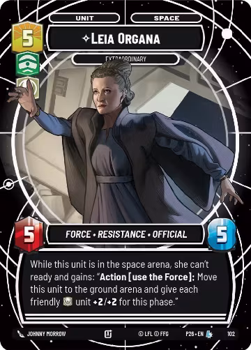 Leia Organa - Extraordinary (102), Sector and Regional Promos: Season 1 — Star Wars card price