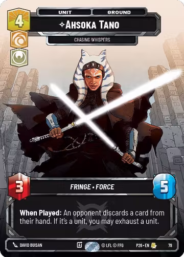 Ahsoka Tano - Chasing Whispers (78) (78), Sector and Regional Promos: Season 1 — Star Wars card price