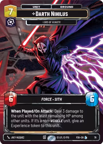 Darth Nihilus - Lord of Hunger (79) (79), Sector and Regional Promos: Season 1 — Star Wars card price