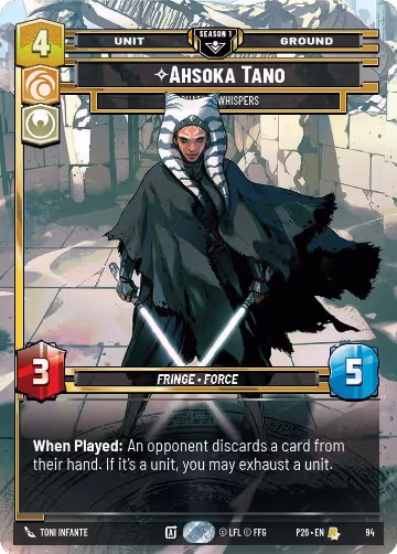 Ahsoka Tano - Chasing Whispers (94) (94), Sector and Regional Promos: Season 1 — Star Wars card price
