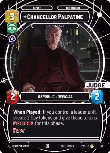 Chancellor Palpatine - I Am the Senate (63) — card price