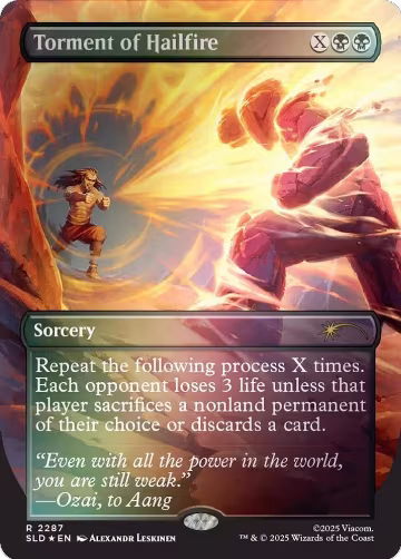 Torment of Hailfire (2287) (Rainbow Foil) (2287), Secret Lair Drop Series — Magic card price