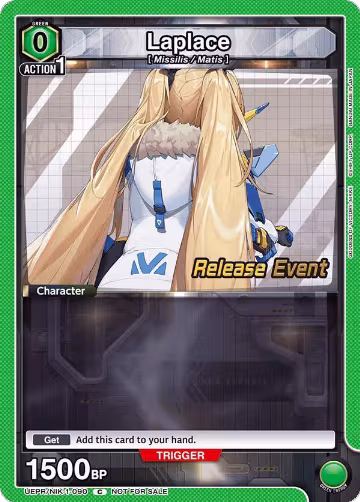 Laplace (090) (UEPR/NIK-1-090), GODDESS OF VICTORY: NIKKE Release Event Cards — Union Arena card price