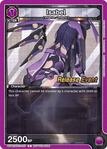 Isabel (037) (UEPR/NIK-1-037), GODDESS OF VICTORY: NIKKE Release Event Cards — Union Arena card price