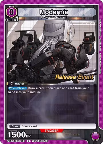 Modernia (059) (UEPR/NIK-1-059), GODDESS OF VICTORY: NIKKE Release Event Cards — Union Arena card price