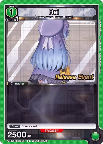 Rei (UEPR/NIK-1-072), GODDESS OF VICTORY: NIKKE Release Event Cards — Union Arena card price