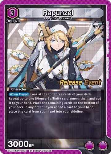 Rapunzel (057) (UEPR/NIK-1-057), GODDESS OF VICTORY: NIKKE Release Event Cards — Union Arena card price