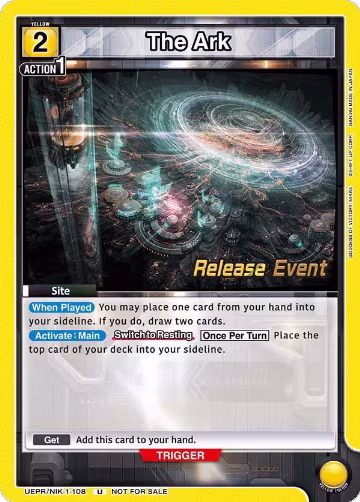 The Ark (UEPR/NIK-1-108), GODDESS OF VICTORY: NIKKE Release Event Cards — Union Arena card price