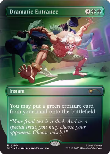 Dramatic Entrance (Rainbow Foil) (2290), Secret Lair Drop Series — Magic card price