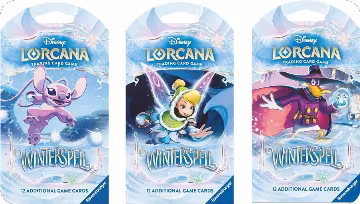 Disney Lorcana: Winterspell Sleeved Booster Pack Art Bundle [Set of 3], Winterspell — Lorcana sealed product price