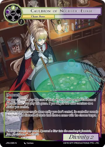 Cauldron of Necrotic Elixir (JRV-085 N), Journey to Ravidra — Force of Will card price