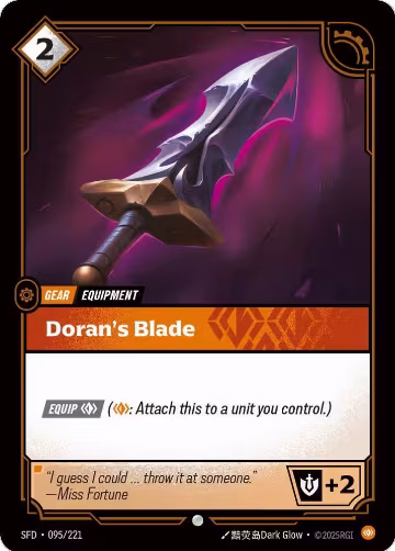 Doran's Blade (095/221), Spiritforged — Riftbound card price