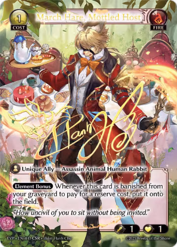 March Hare, Mottled Host (CSR) (012), Promotional Cards — Grand Archive card price