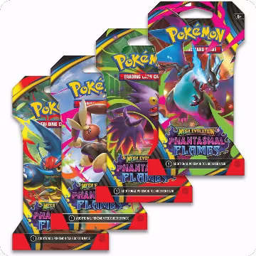 Phantasmal Flames Sleeved Booster Pack Art Bundle [Set of 4], Phantasmal Flames — Pokémon sealed product price
