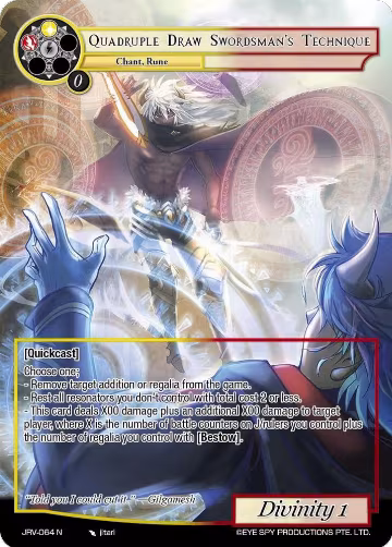 Quadruple Draw Swordman's Technique (JRV-064 N), Journey to Ravidra — Force of Will card price