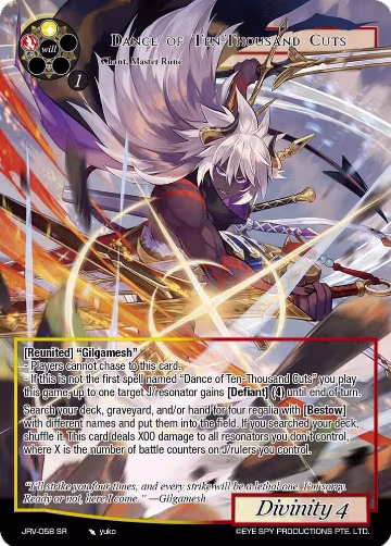 Dance of Ten-Thousand Cuts (JRV-058 SR), Journey to Ravidra — Force of Will card price