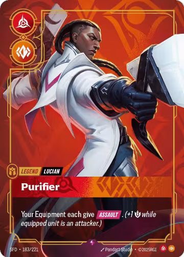 Lucian, Purifier (183/221), Spiritforged — Riftbound card price