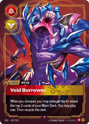 Rek'sai, Void Burrower (187/221), Spiritforged — Riftbound card price