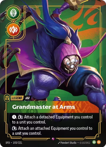 Jax, Grandmaster At Arms (193/221), Spiritforged — Riftbound card price