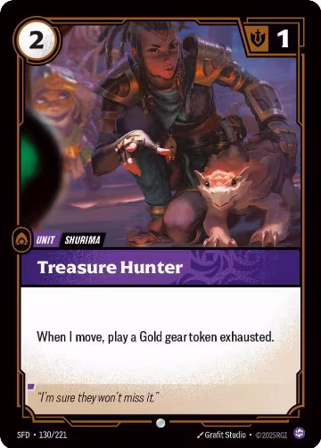 Treasure Hunter (130/221), Spiritforged — Riftbound card price