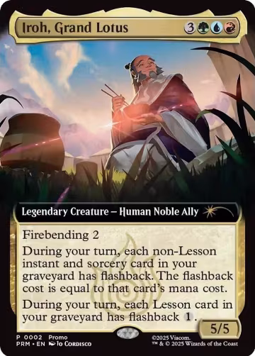 Iroh, Grand Lotus (Extended Art) (2), Unique and Miscellaneous Promos — Magic card price