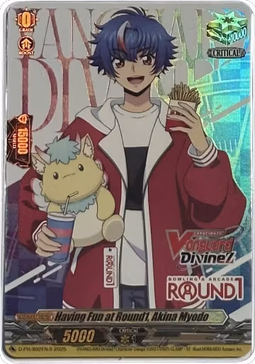 Having Fun at Round1, Akina Myodo (Foil) (D-PR/802EN-S), D Promo Cards — Vanguard card price