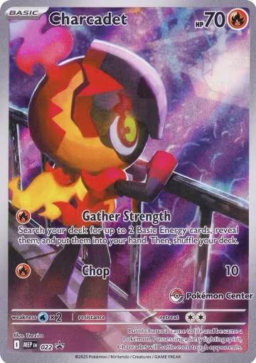 Charcadet - 022 (Pokemon Center Exclusive) (022), Mega Evolution Promo — Pokémon card price