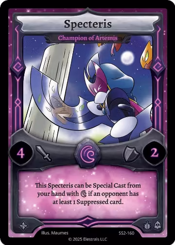 Specteris - Champion of Artemis (SS2-160), Shattered Stars Chapter 2 [SS2] — Elestrals card price