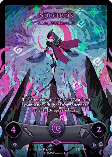 Specteris - Champion of Artemis (Full Art) (SS2-169), Shattered Stars Chapter 2 [SS2] — Elestrals card price