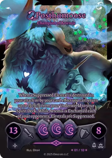 Posthumoose - Champion of Artemis (Serialized) (/10), Shattered Stars Chapter 2 [SS2] — Elestrals card price