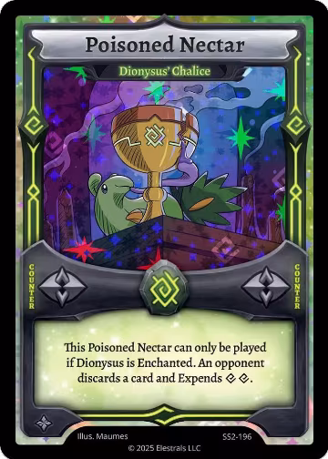 Poisoned Nectar - Dionysus' Chalice (SS2-196), Shattered Stars Chapter 2 [SS2] — Elestrals card price
