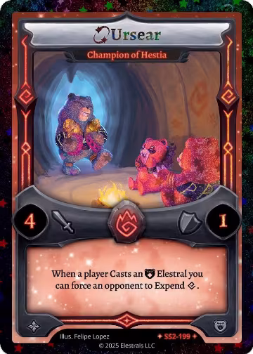 Ursear - Champion of Hestia (Stellar) (SS2-199), Shattered Stars Chapter 2 [SS2] — Elestrals card price
