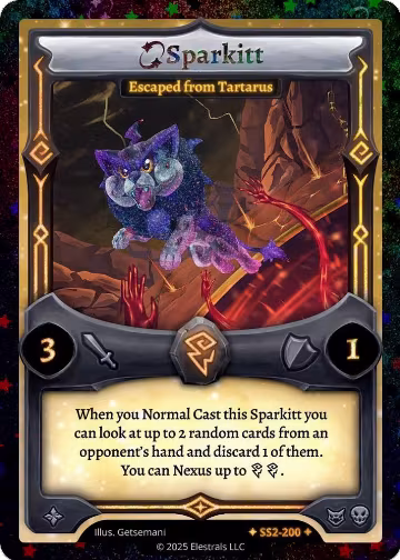 Sparkitt - Escaped from Tartarus (Stellar) (SS2-200), Shattered Stars Chapter 2 [SS2] — Elestrals card price