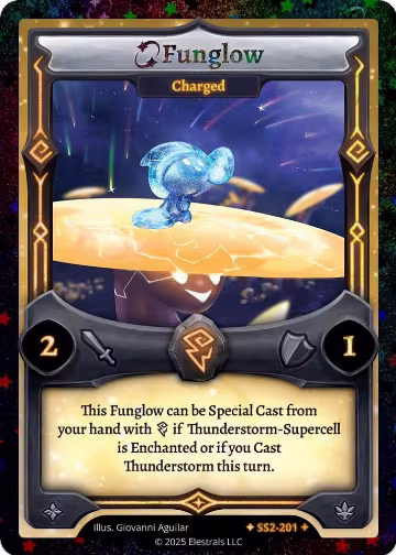 Funglow - Charged (Stellar) (SS2-201), Shattered Stars Chapter 2 [SS2] — Elestrals card price