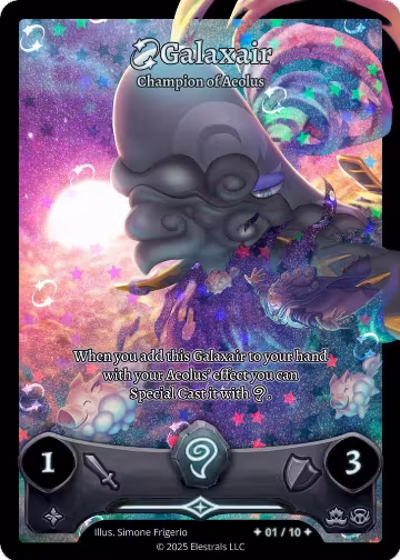 Galaxair - Champion of Aeolus (Serialized) (/10), Shattered Stars Chapter 2 [SS2] — Elestrals card price