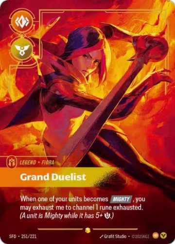 Fiora, Grand Duelist (Overnumbered) (251/221), Spiritforged — Riftbound card price