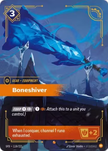 Boneshiver (118/221), Spiritforged — Riftbound card price