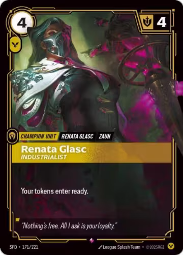 Renata Glasc, Industrialist (171/221), Spiritforged — Riftbound card price