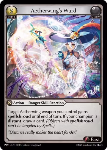 Aetherwing's Ward (028), Phantom Monarchs — Grand Archive card price