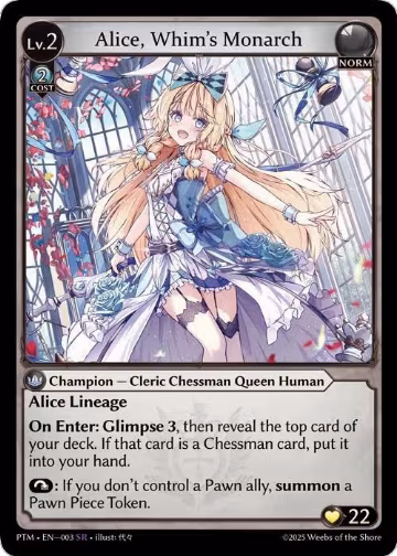 Alice, Whim's Monarch (003), Phantom Monarchs — Grand Archive card price