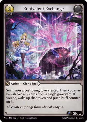 Equivalent Exchange (032), Phantom Monarchs — Grand Archive card price