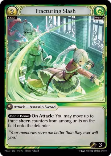 Fracturing Slash (145), Phantom Monarchs — Grand Archive card price