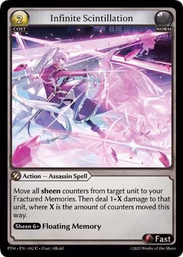 Infinite Scintillation (042), Phantom Monarchs — Grand Archive card price