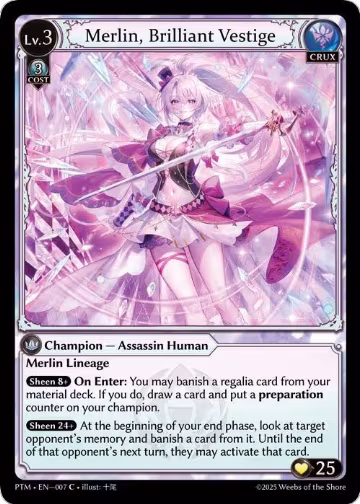 Merlin, Brilliant Vestige (007), Phantom Monarchs — Grand Archive card price