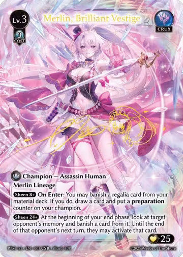 Merlin, Brilliant Vestige (CSR) (007), Phantom Monarchs — Grand Archive card price
